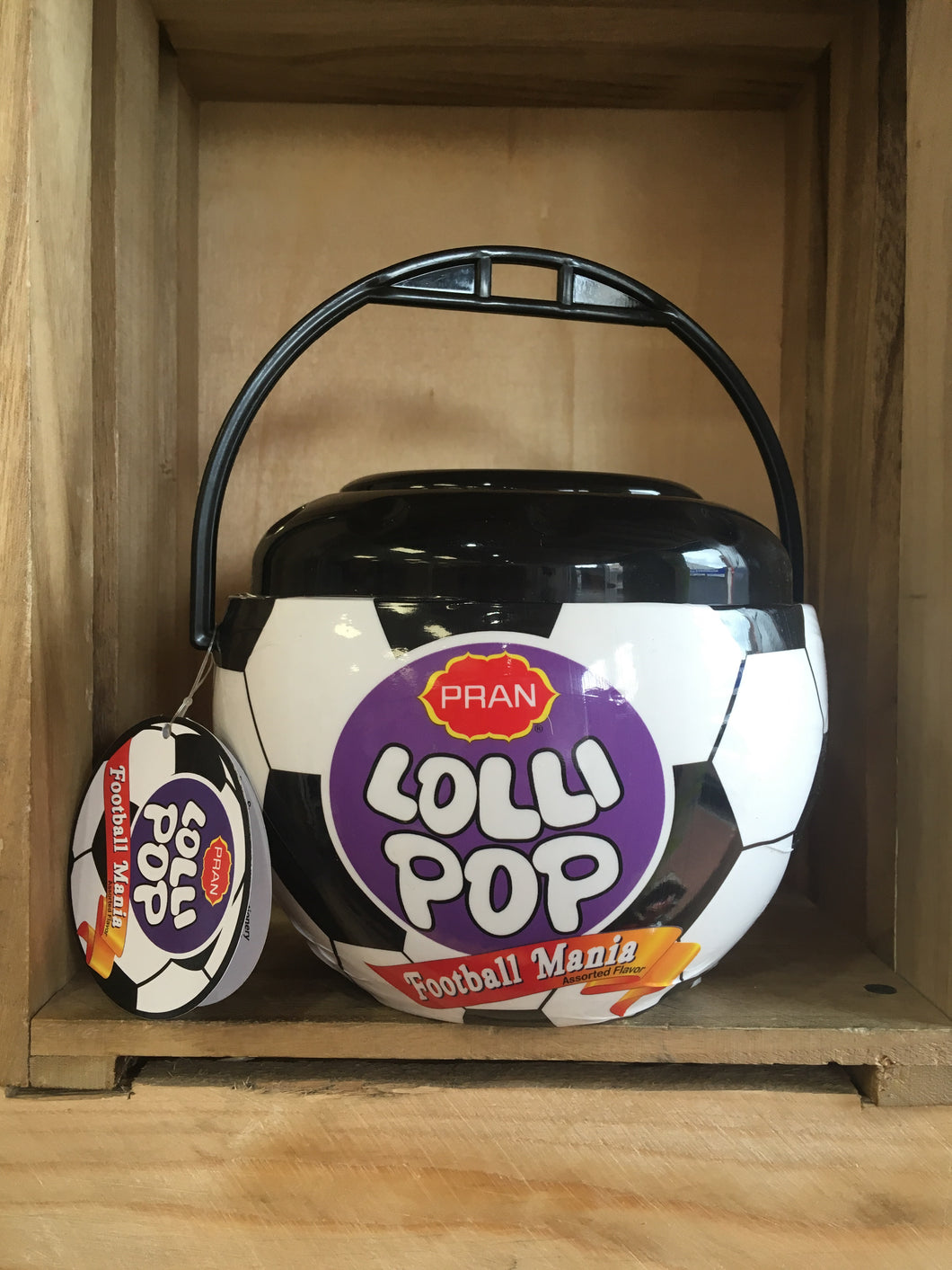 Pran Lollipop Football Mania Bucket 90x Lollipops (900g)