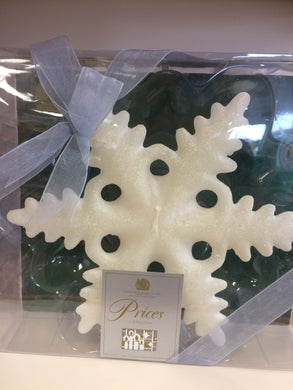 PRICE'S FLOATING SNOWFLAKE CANDLE 8HRS