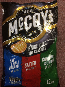 McCoy's Ridge Cut Crisps The Classics 12x Pack