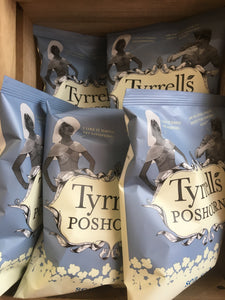 10x Tyrrells Poshcorn Sea Salted Superlative Popcorn Packets (10x17g)