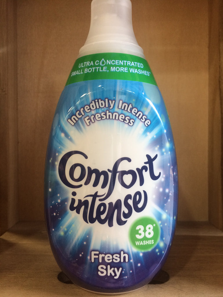Comfort Intense Fresh Sky 38 Washes Fabric Conditioner 570ml & Low ...