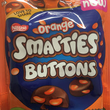 4x Nestle Orange Smarties Buttons Sharing Bags (4x85g)