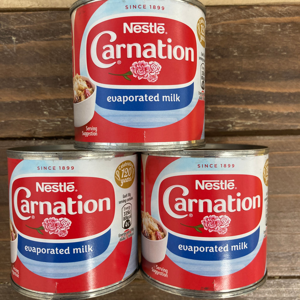 3x Nestle Carnation Evaporated Milk (3x170g) & Low Price Foods Ltd