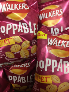 15x Walkers Poppables Sweet Chilli Snacks Sharing Packs (15x60g)