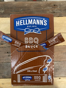 198x Hellmanns BBQ sauce sachets (198x10ml)