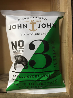 John John Aspall Cyder Vinegar Crisps 40g
