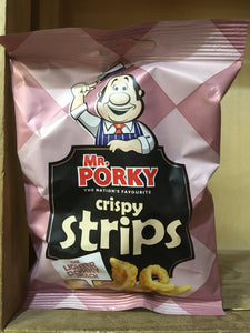 12x Packets of Mr Porky Crispy Strips (12x40g)