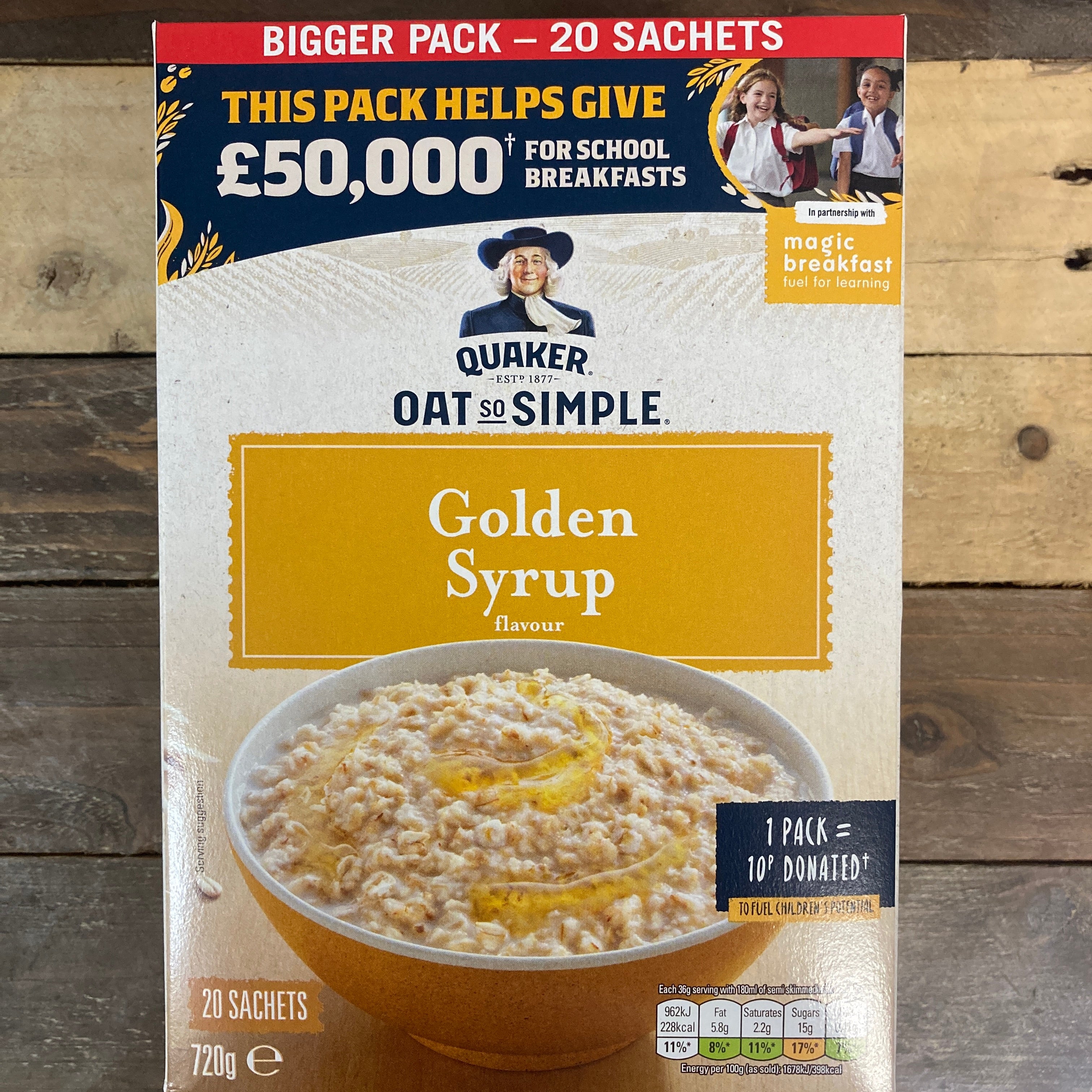 Quaker Oat So Simple Golden Syrup Porridge Pot - 57g (0.13lbs