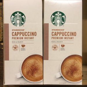 10x Starbucks Cappuccino Premium Instant Coffee Sachets (2 Packs of 5x14g)