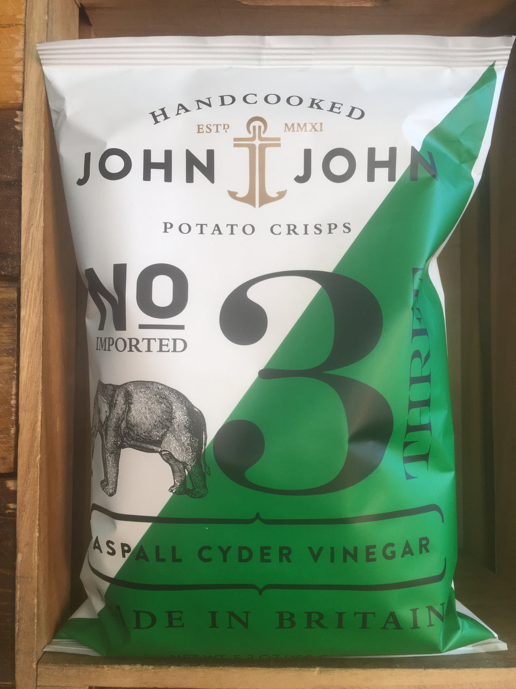 John John Aspall Cyder Vinegar Sharing Bag Crisps 150g