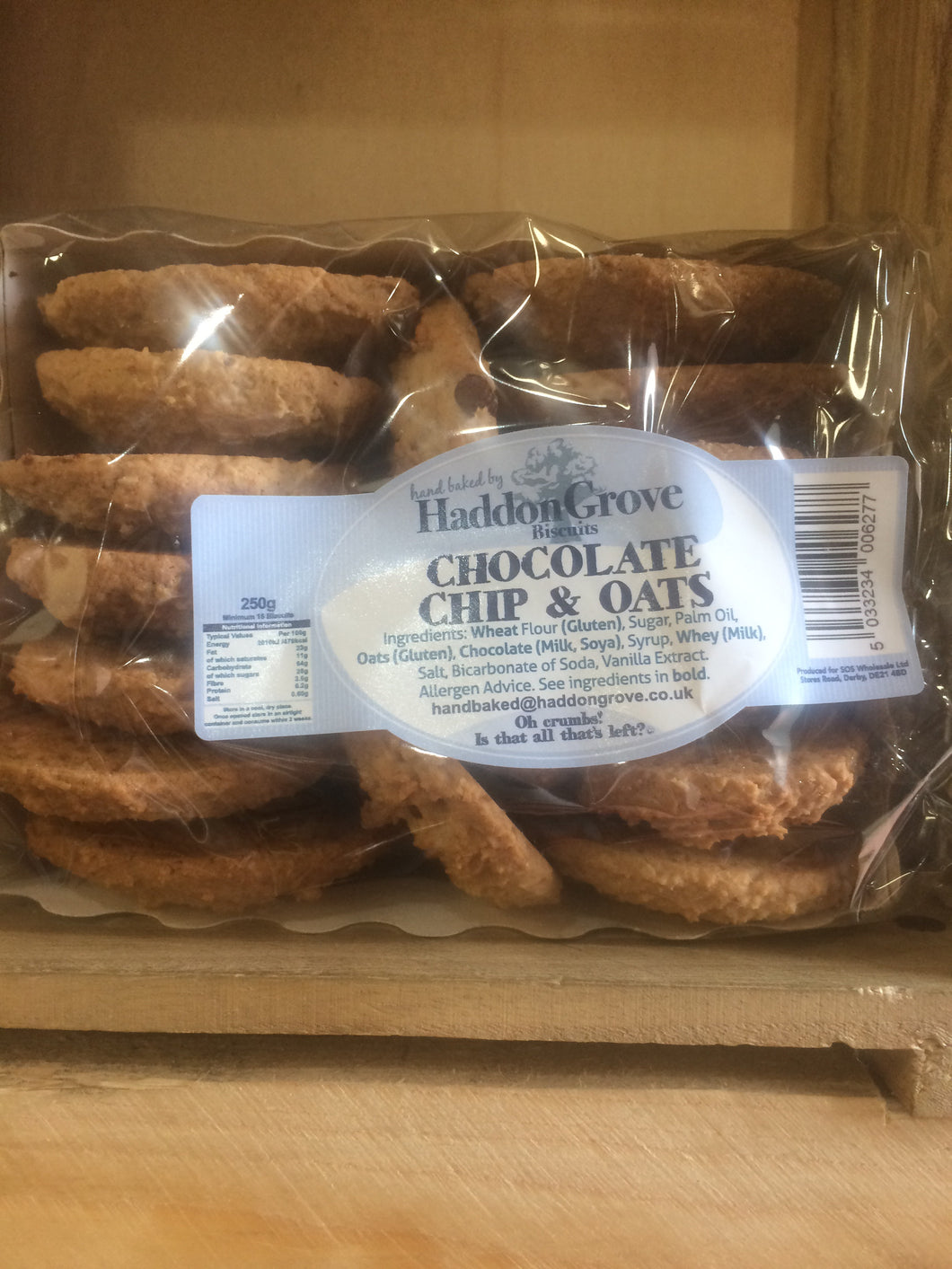 Haddon Grove Choc Chip & Oats Biscuits 250g