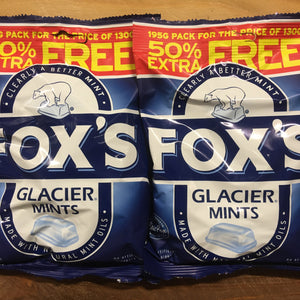 3x Fox's Glacier Mint Bags (3x195g)