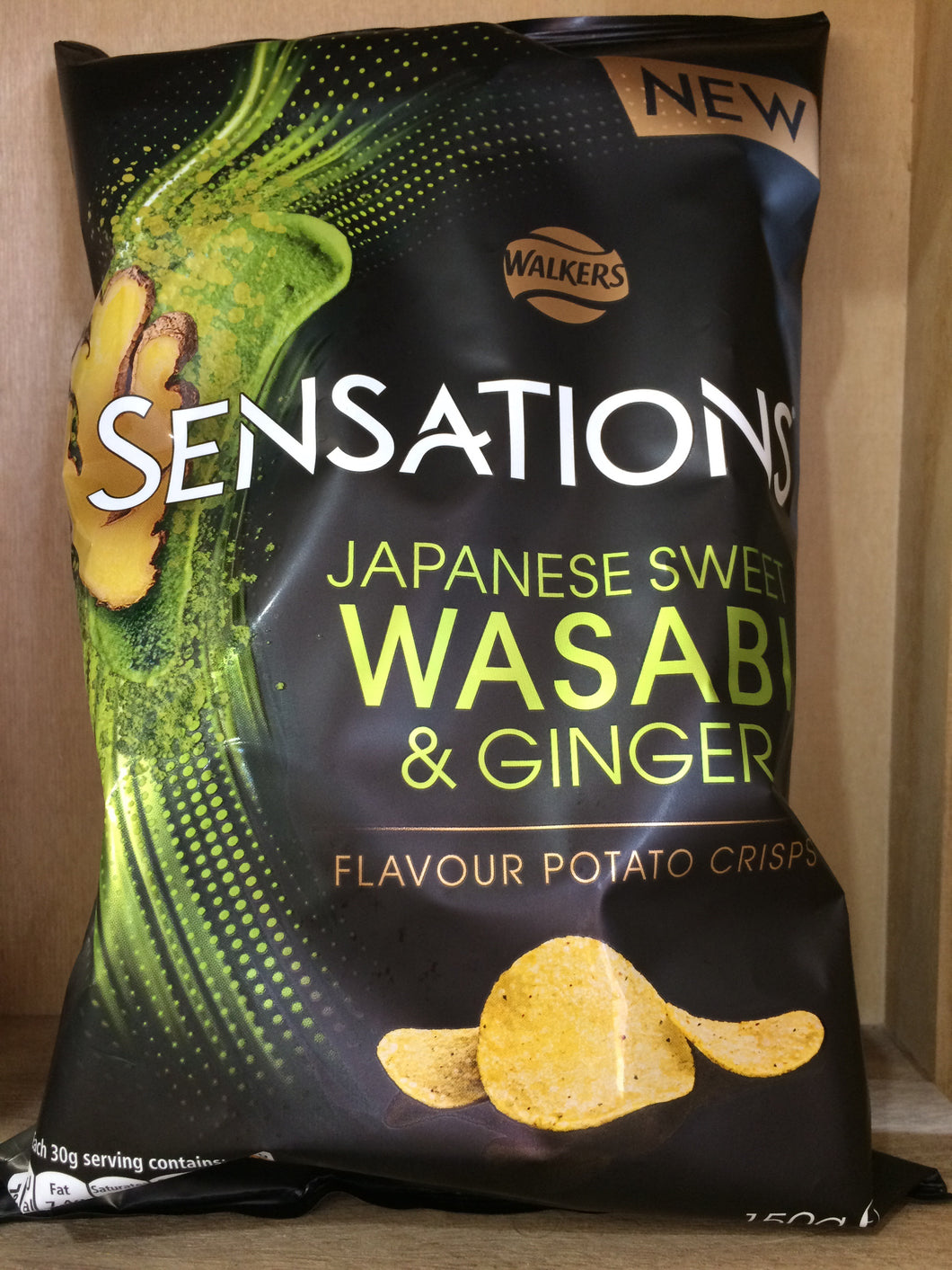 Walkers Sensations Japanese Sweet Wasabi & Ginger Crisps 150g