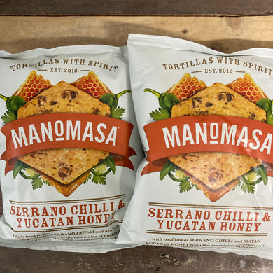 Manomasa Serrano Chilli & Yucatan Honey Sharing Tortilla Chips