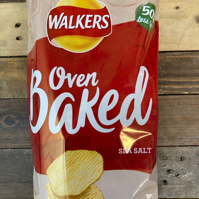 12x Walkers Oven Baked Ready Salted Crisps (12x25g)