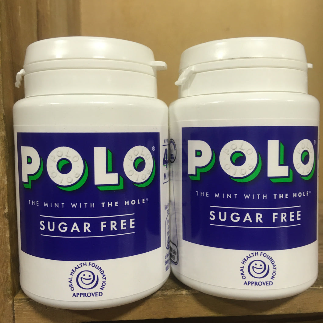 2x Polo Sugar Free Mints Pots (2x65g)