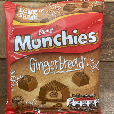 3x Munchies Milk Chocolate Gingerbread Bags (3x81g)