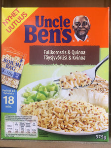 Uncle Bens Boil-in-Bag Wholegrain Rice & Quinoa 3x125g