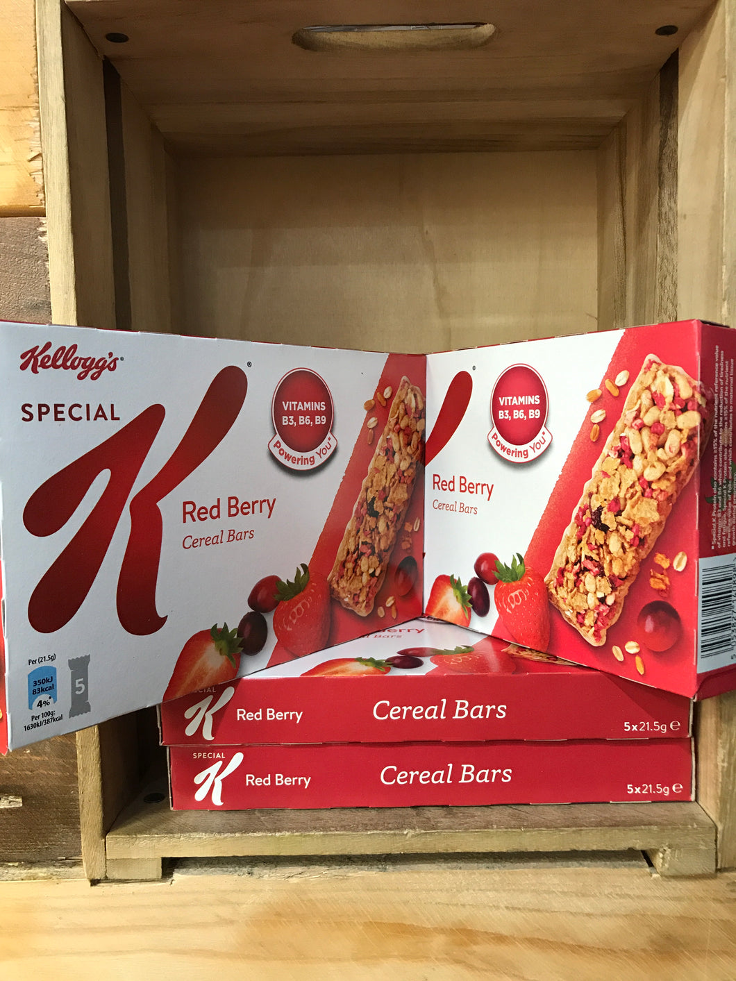 20x Kellogg's Special K Red Berry Cereal Bars 21.5g (4x 5 Bars)