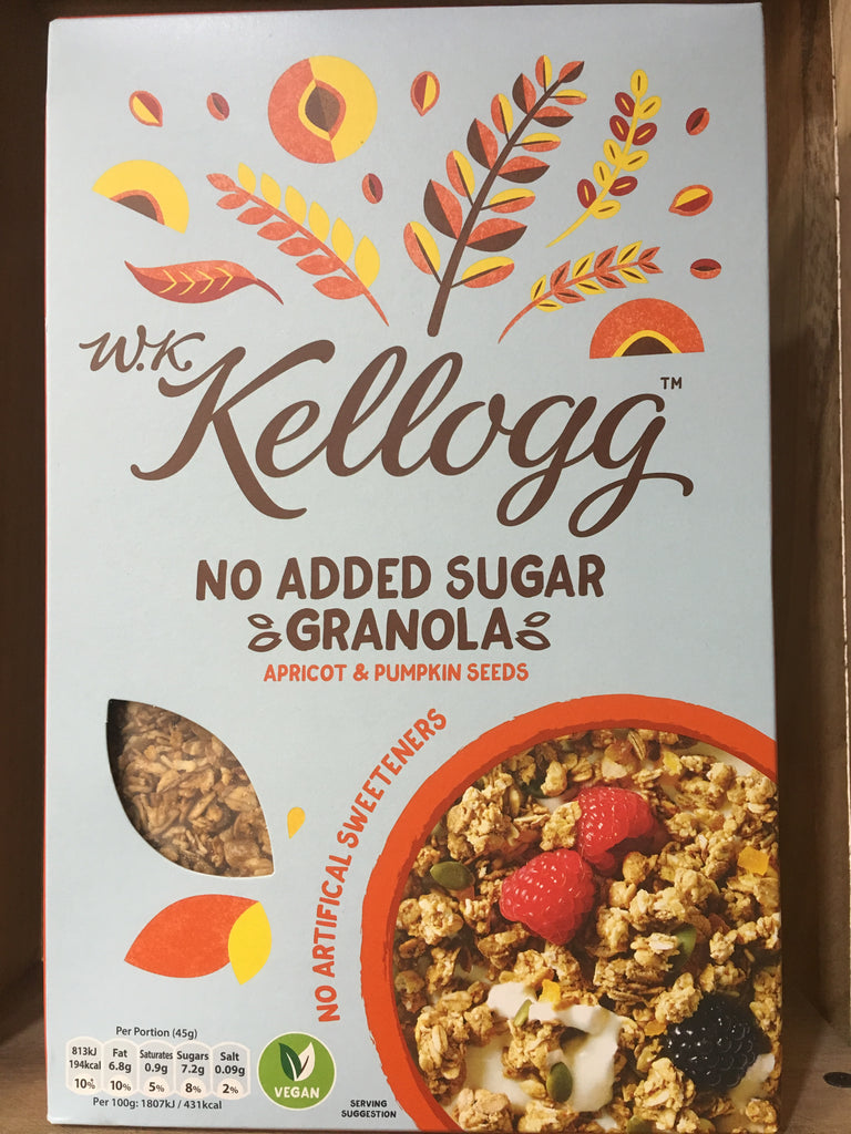 Kellogg’s No Added Sugar Granola with Apricot & Pumpkin Seeds 570g ...