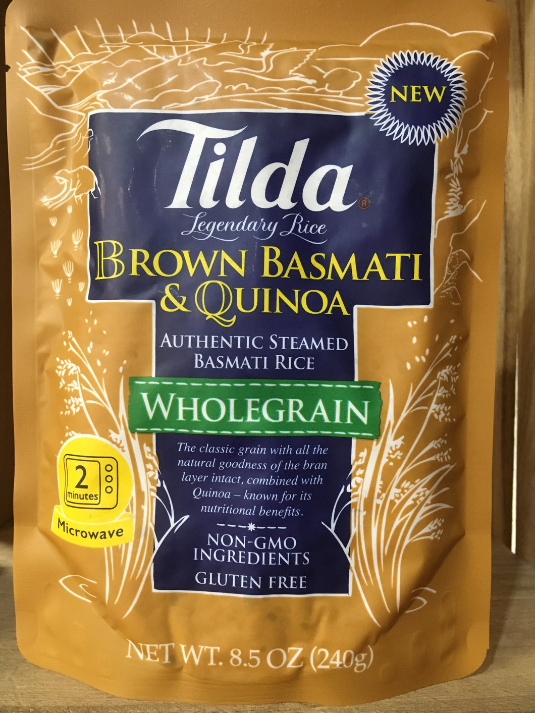 Tilda Brown Basmati And Quinoa Steamed Rice 240g