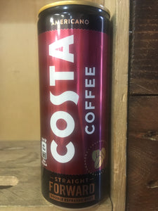 6x Costa Coffee Americano Coffee Drink (6x250ml)