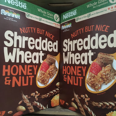 2x Nestle Shredded Wheat Honey Nut Cereal (2x500g)