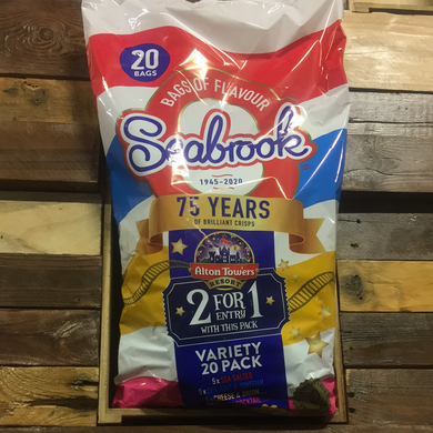 20 Pack Seabrook Variety Multipack Crisps (20x25g)