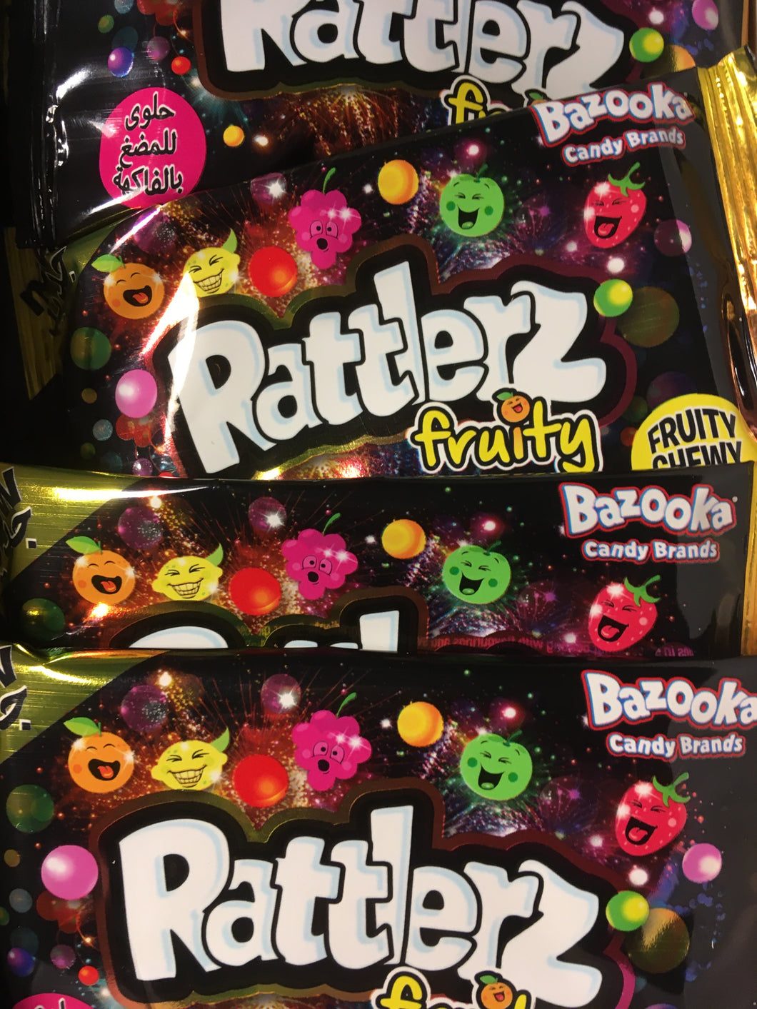12x Bazooka Rattlerz Fruity Bags (12x40g)