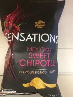 Walkers Sensations Mexican Fiery Sweet Chipotle Crisps 150g