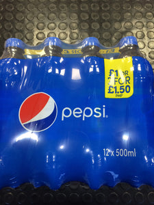 Pepsi Case of 12x 500ml bottle