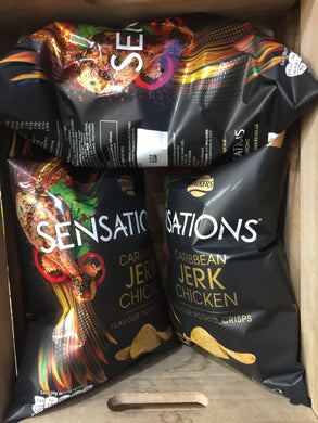 3x Walkers Sensations Caribbean Jerk Chicken Flavour Crisps 150g