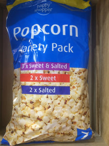 Happy Shopper Popcorn 2xSweet, 2xSalted & 3xSweet & Salted
