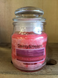 Dainty & Heaps Pink Sands Scented Candle 3oz