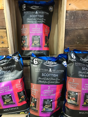 24x Deluxe Scottish Selection Assorted Crisps (4x 6 Pack x25g)