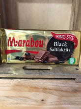 Marabou King Size Black Saltlakrits Swedish Milk Chocolate 220g