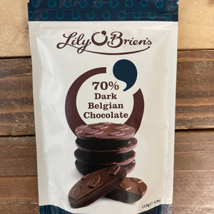 2x Lily O'Brien's 70% Dark Belgian Chocolate Bags (2x110g)