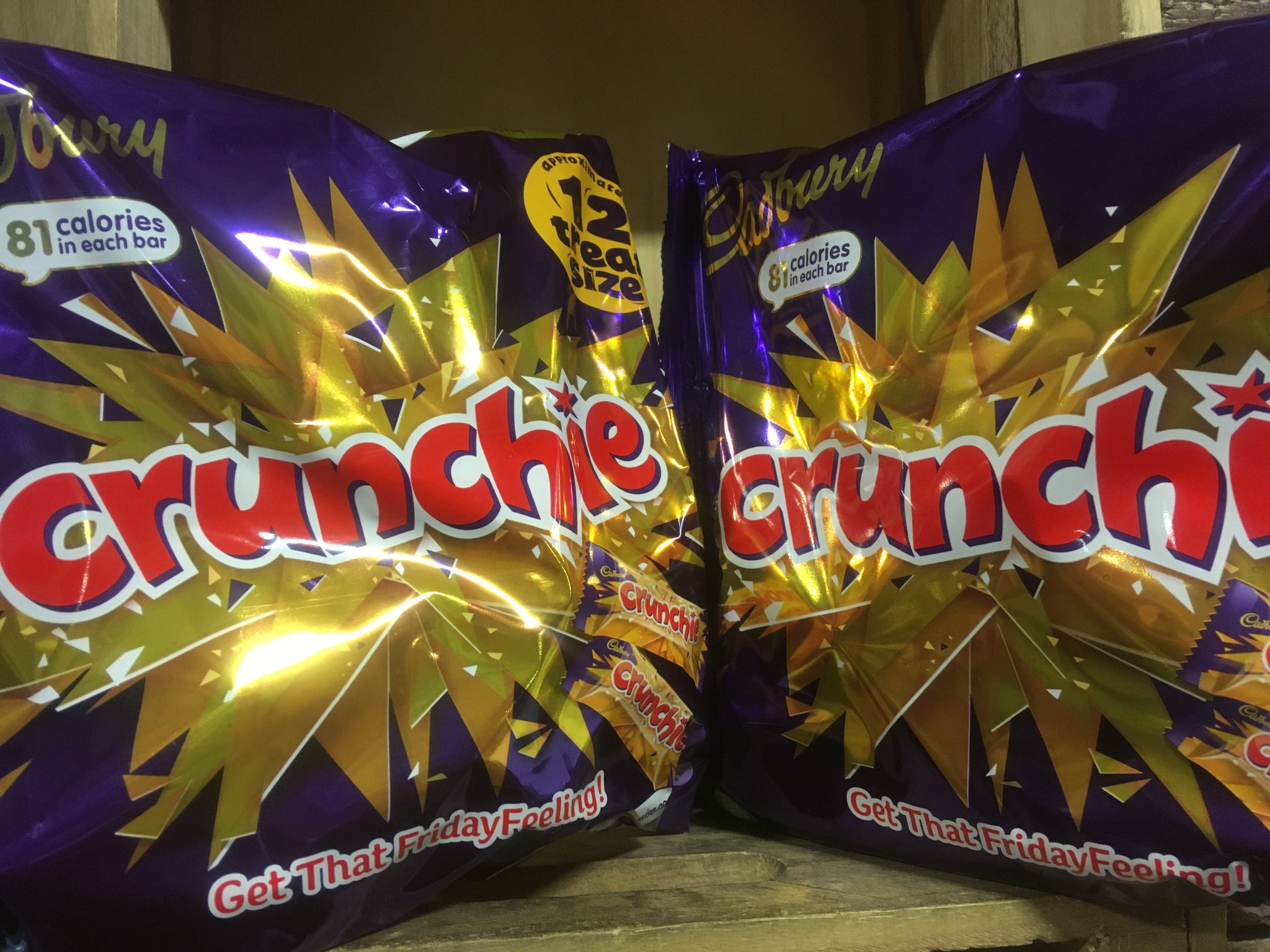 Crunchie Fun Size 24x Crunchie Treatsize (2 Big Bags of 12) & Low Price Foods Ltd