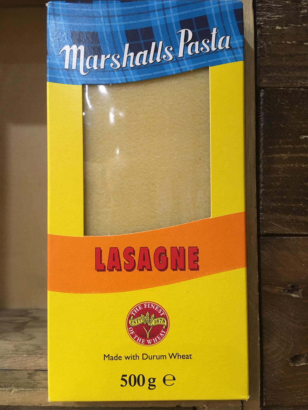 Marshalls Pasta Lasagne 500g