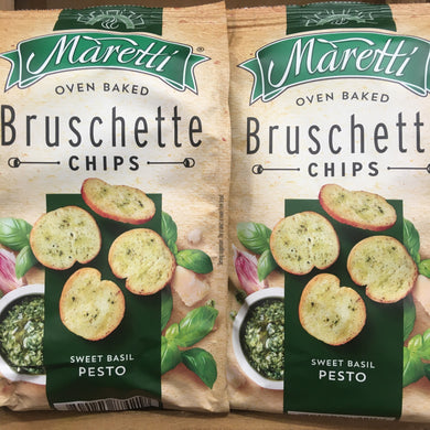 2x Maretti Sweet Basil Pesto Bruschetta Bites (2x70g)