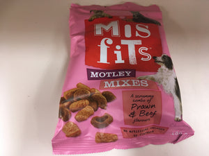 Misfits Treats Motley Mix Prawn & Beef Flavours 180g