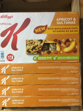 25x Special K Apricot & Sultana Bars (5 Packs of 5x27g)