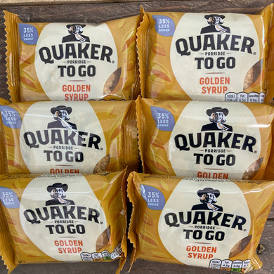 Quaker Porridge To Go Golden Syrup Breakfast Bars