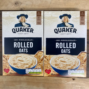 2x Quaker Rolled Oats Porridge (2x500g)