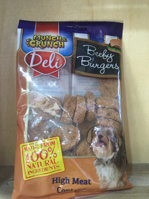 Munch & Crunch Deli Beefy Burgers 130g