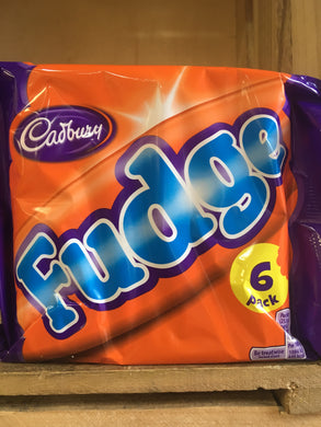 Cadbury Fudge Chocolate Bars 6x Pack (6x25.5g)