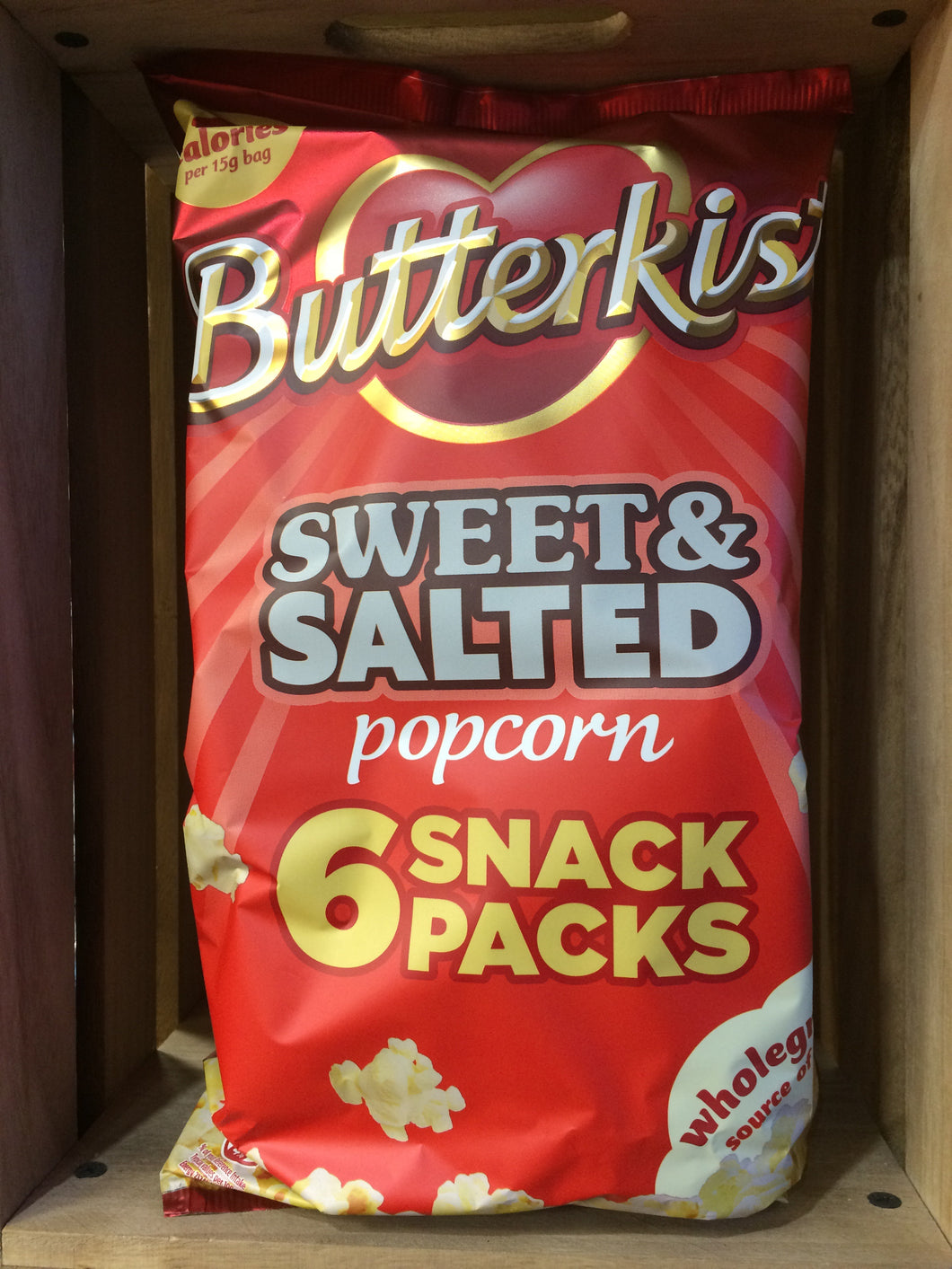 Butterkist Sweet and Salted Popcorn 6x Snack Pack