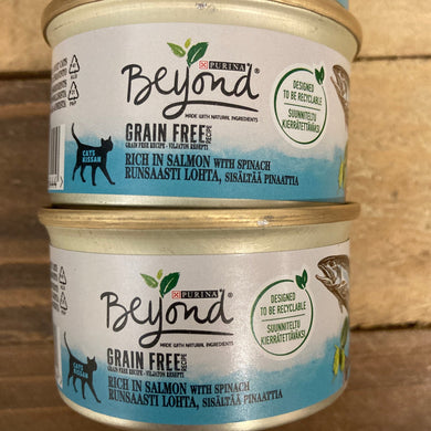 Purina Beyond Grain Free Cat Food Salmon in Mousse 85g