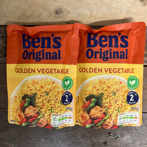 Bens Original Microwave Rice Golden Vegetable 