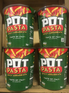 4x Pot Pasta Spicy Arrabbiata Snack (4x62g)